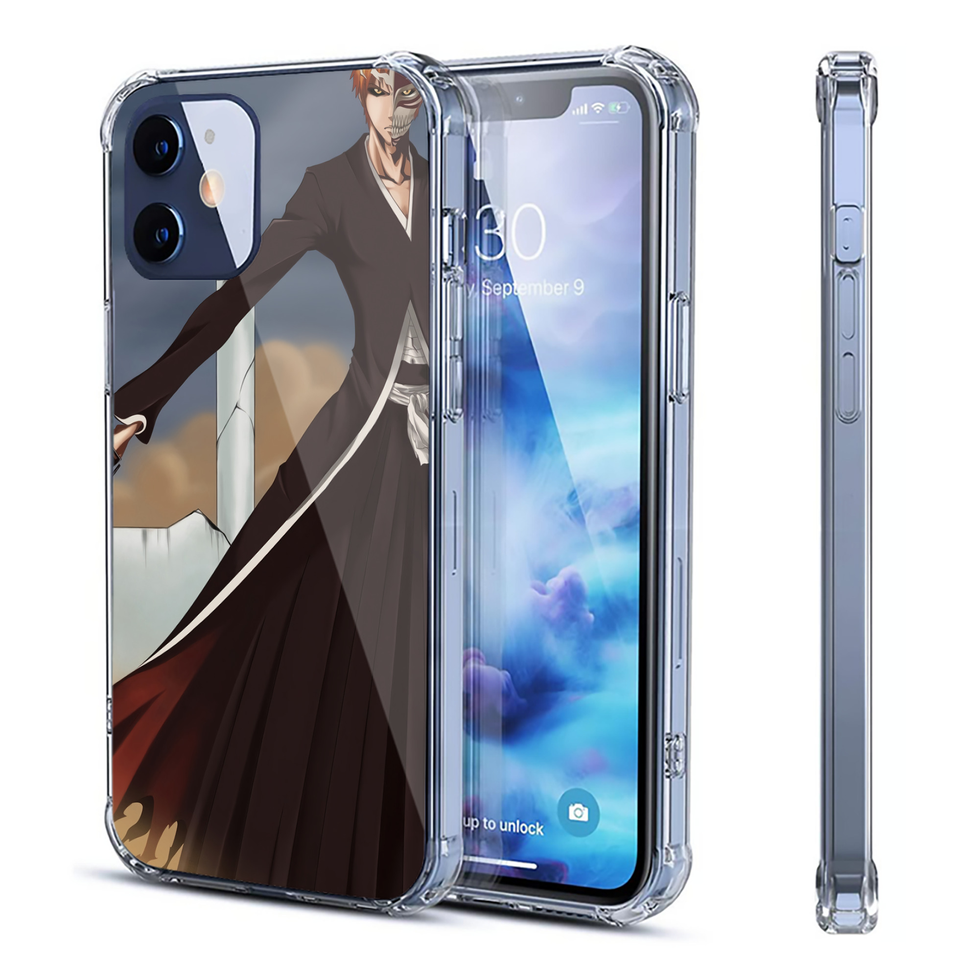 （画像用） ブリーチ BLEACH 【iPhone 12シリーズ対応】透明スマホケース（クリアソフトケース）